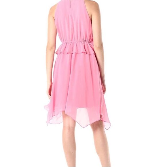 Sam Edelman Tiered handkerchief tie string dress in watermelon punch size 14 NWT - Picture 5 of 15